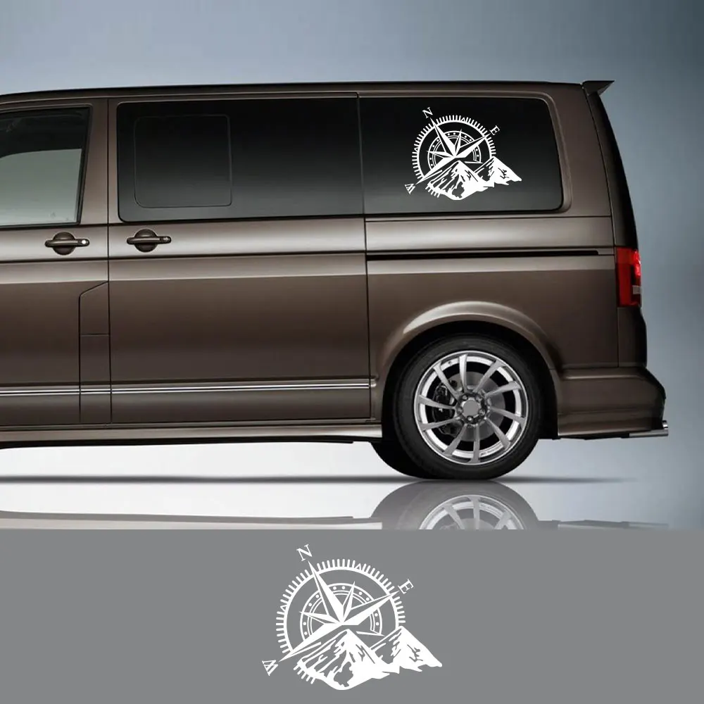 Автомобильные наклейки для Volkswagen VW Transporter T4 T5 T6 Multivan Caravelle RV Van COMPASS графические