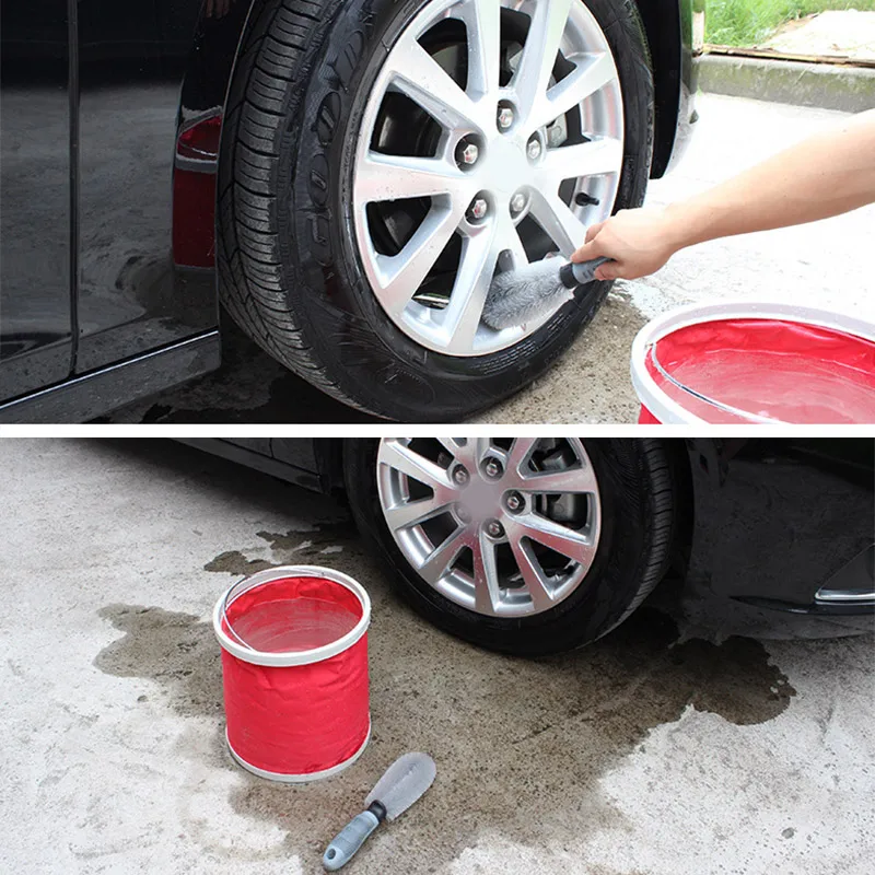 Щетка для чистки обода автомобильных шин пластиковая ручка инструмент очистки