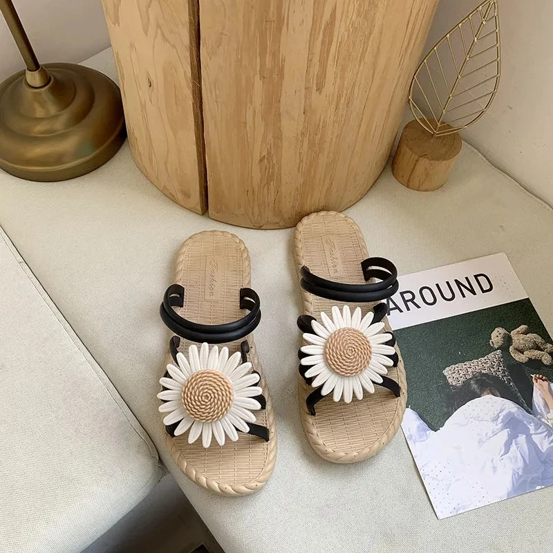 

Girls summer slides ladies flat shoes for women flip flops butterfly weightlight slippers fashion mules