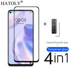 Защитное стекло 4 в 1 для Huawei P40 Lite 5G, закаленное стекло для Huawei P40 Lite 5G Nova 7 7i 7SE, Защита экрана для камеры