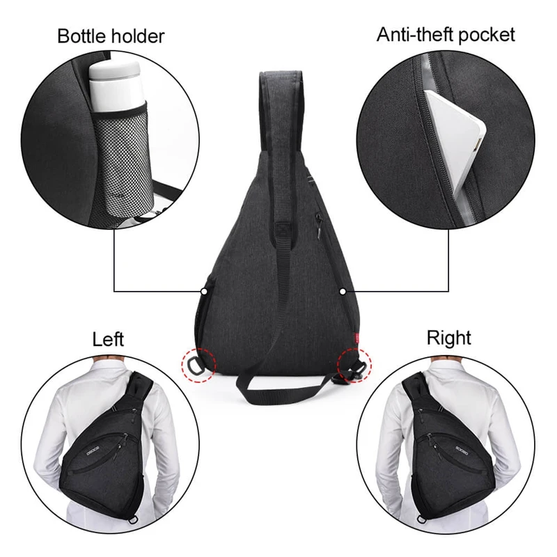 Сумка-Кроссбоди OSOCE унисекс с одним плечевым ремнем для мужчин и женщин | Багаж