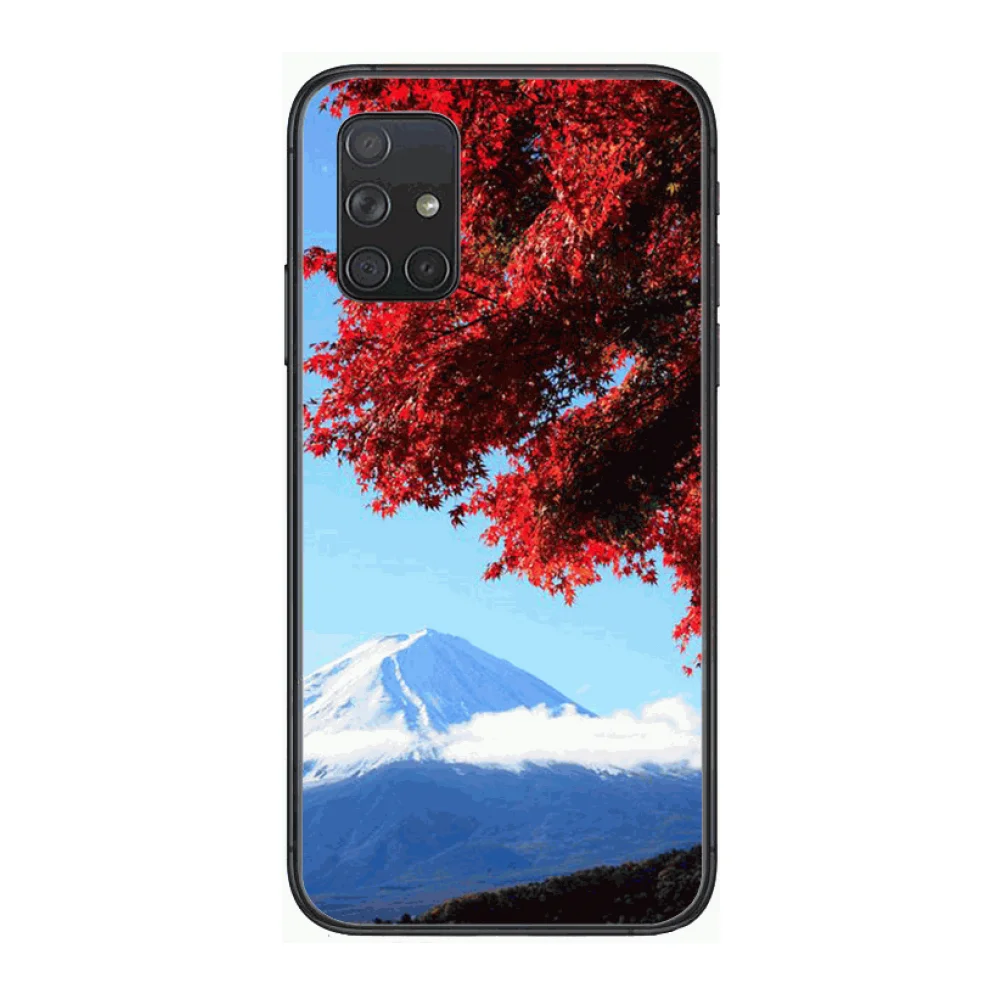 

Mount Fuji japan Phone Case Hull For Samsung Galaxy A 50 51 20 71 70 40 30 10 E 4G 5G S Black Shell Art Cell Cover