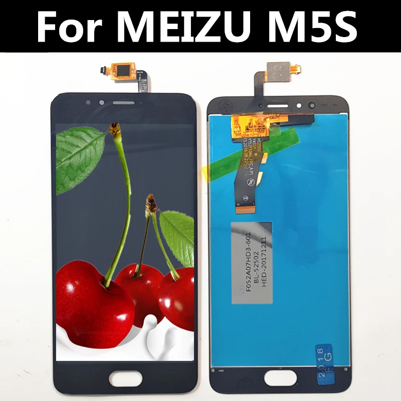 ЖК дисплей 5 2 дюйма для MEIZU M5S M612H M612M + дигитайзер сенсорного экрана стеклянная
