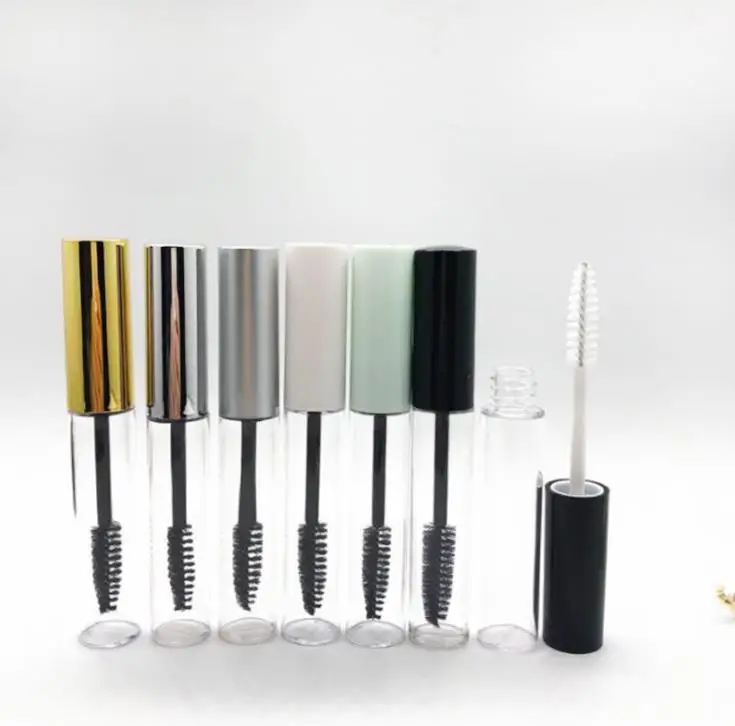 

10ML Empty Mascara Bottle Container Tube With Eyelash Wand Brush Round Eyelash Bottles Clear Empty Mascara Packing Bottle SN1125