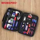 Набор бытовых инструментов WORKPRO 100-408 шт., комплект гаечных ключей с храповым механизмом набор инструментов для дома, набор прецизионных насадок для отверток, шестигранный ключ, молоток
