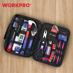 Набор бытовых инструментов WORKPRO 100-408 шт., комплект гаечных ключей с храповым механизмом набор инструментов для дома, набор прецизионных насадок для отверток, шестигранный ключ, молоток