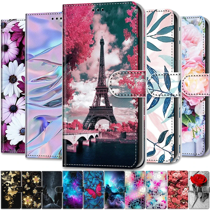 

Leather Magnetic Case For Samsung Galaxy S 21 S21 Ultra S30 Plus S21Ultra S21Plus 5G Phone Cover Flip Wallet Painted Funda Etui