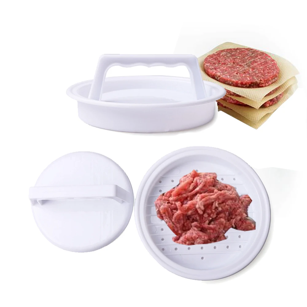 1 комплект круглый пресс для гамбургеров пищевой пластик гамбургер мяса говядины