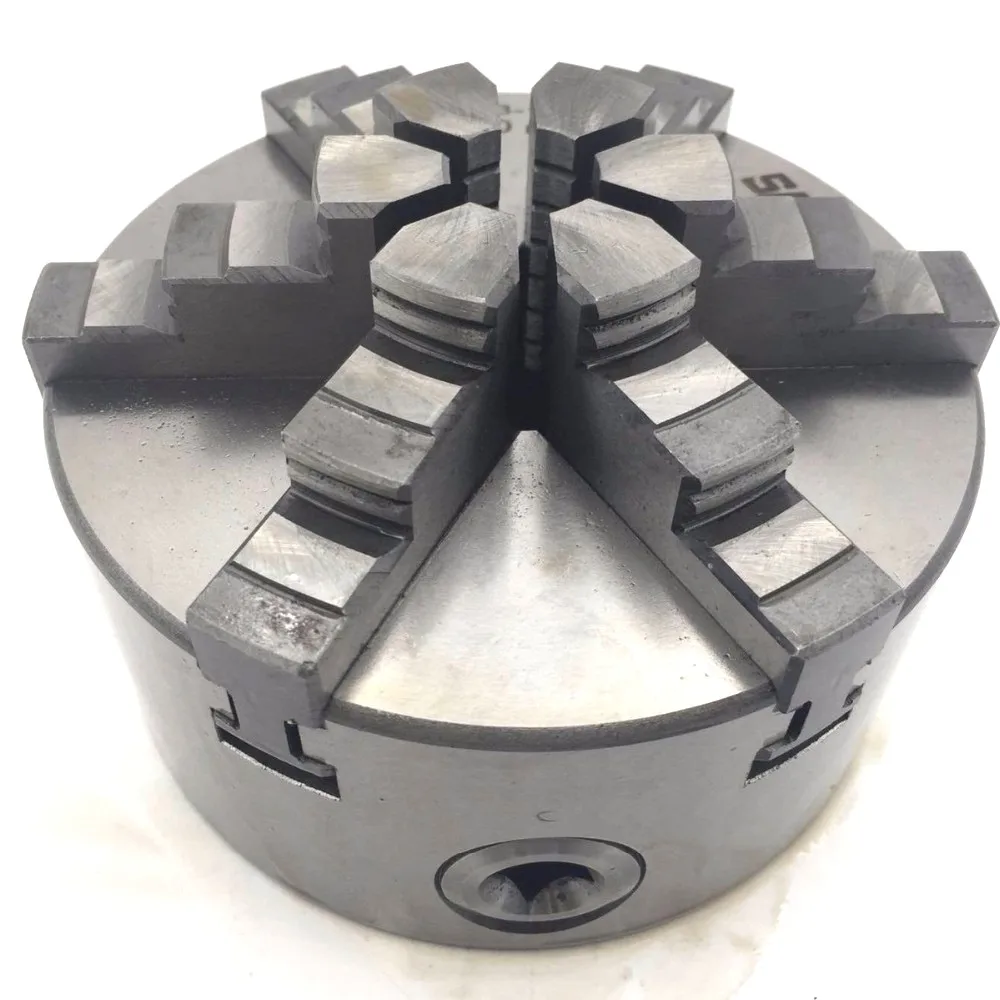 6 Jaw 125mm 5'' Lathe Chuck Self Centering SANOU K13-125 Hardened Reversible Mounting Tool for Drilling Milling woodworking |