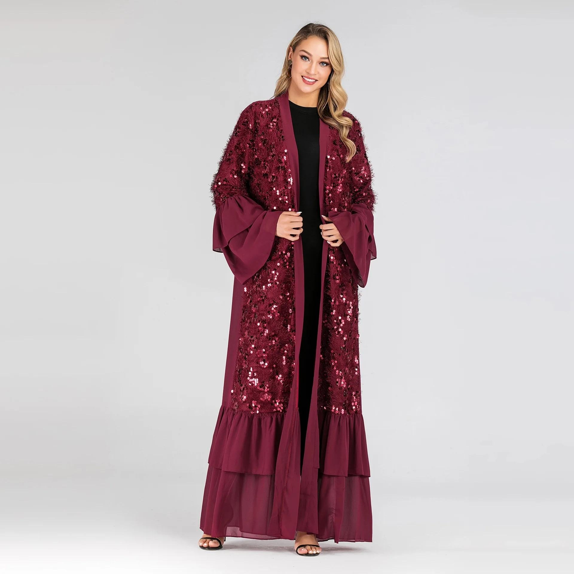 Дубай Кафтан платье Vestidos Musulmanes Формальное Gamis мусульманское Wanita халат Musulman Marokkaanse Jurk Дубай роскошное платье