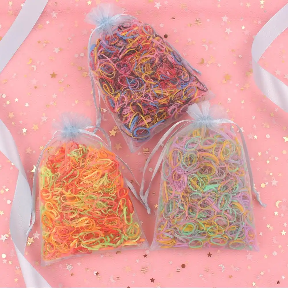 1000 шт. прозрачный резиновый ободок для волос силиконовый держатель хвоста