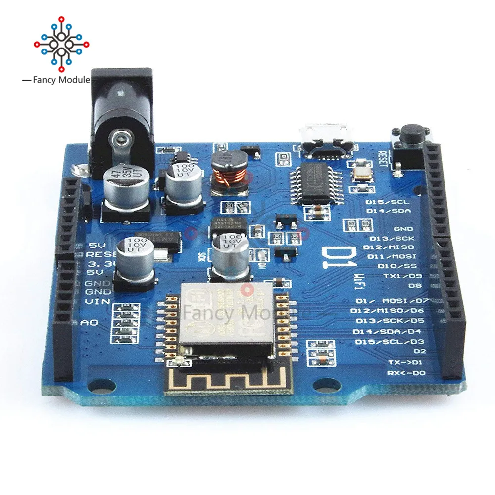 Умная плата diymore WeMos D1 WiFi UNO R3 на основе интерфейса ESP8266 ESP 12E беспроводной модуль Wi Fi
