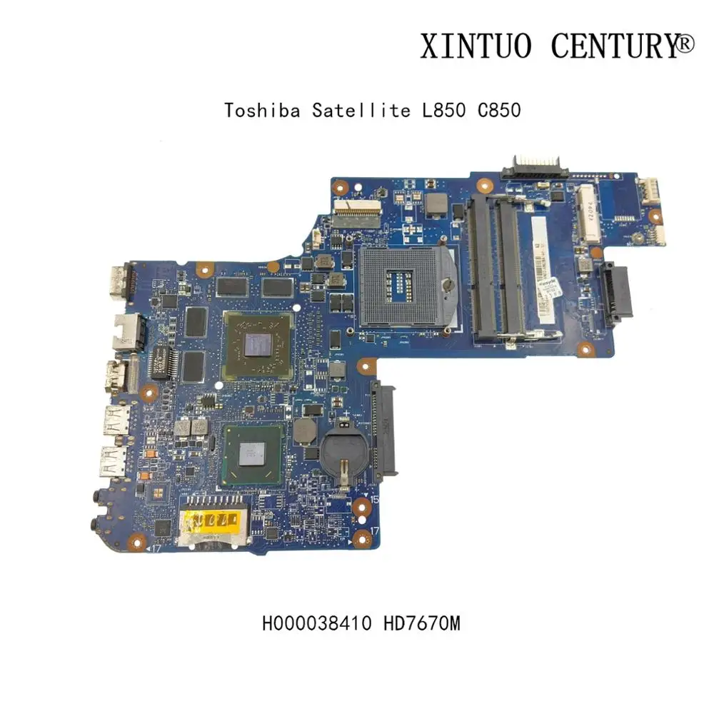 H000038410 для ноутбука Toshiba Satellite L850 C850 материнская плата HM76 видеокарта W/ 216-0833000 HD7670M