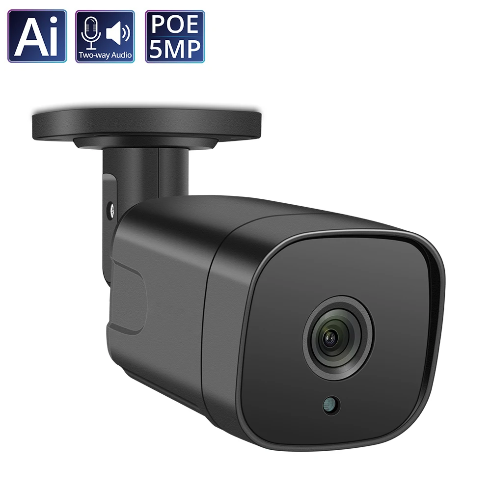 

Outdoor AI Security Camera 5MP HD H.265 Onvif Face Detection Video Camera For Home Security System