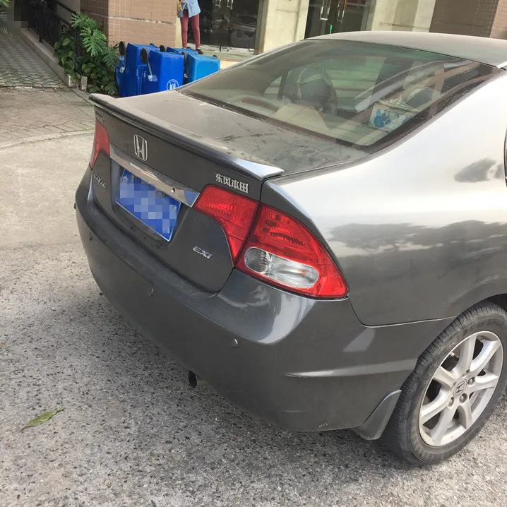 Для Civic спойлер 2006-2011 Honda HDB ABS пластик Материал заднее крыло автомобиля Цвет