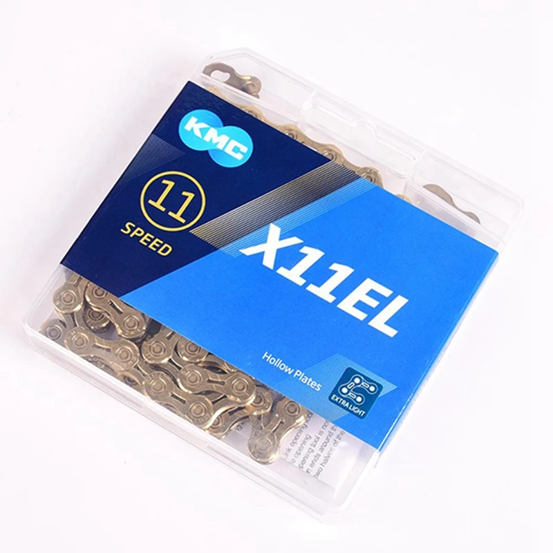 

KMC X11EL Bicycle Chain 11 Speed Magic Button Mountain / Cane Bike Chains Bicycle Parts with Box 118L