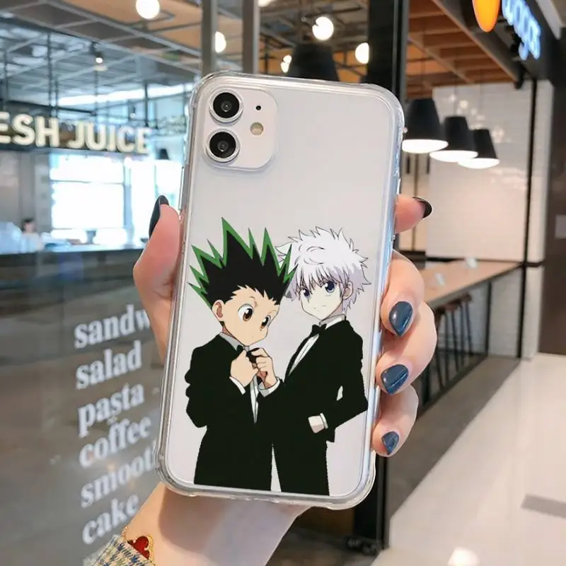 

Hunter X hunter Phone Case Transparent for iPhone 11 12 mini pro XS MAX 8 7 6 6S Plus X 5S SE 2020 XR