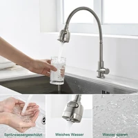 360 degree swivel adjustable bubbler tap water filter nozzle faucet single tube kitchen sink flexible faucet basin water tap