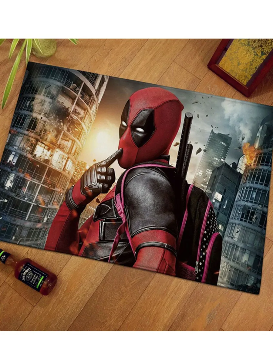 Мстители плюшевый ковер дверной коврик Marvel Капитан Америка Железный человек