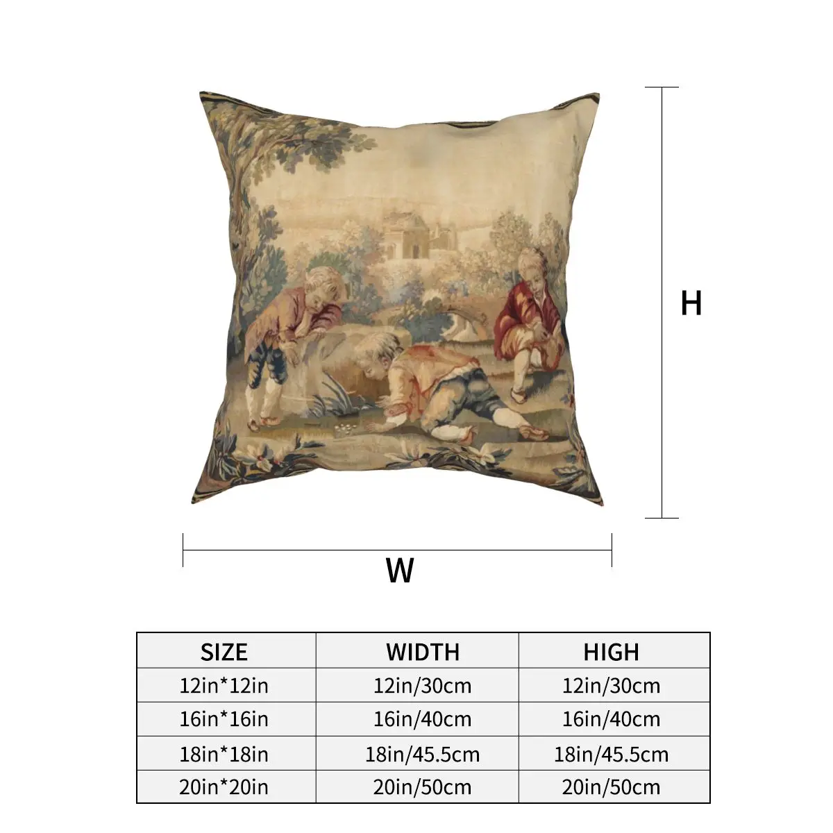 Aubusson Античная французская подушка чехол наволочка декоративный Винтажный в