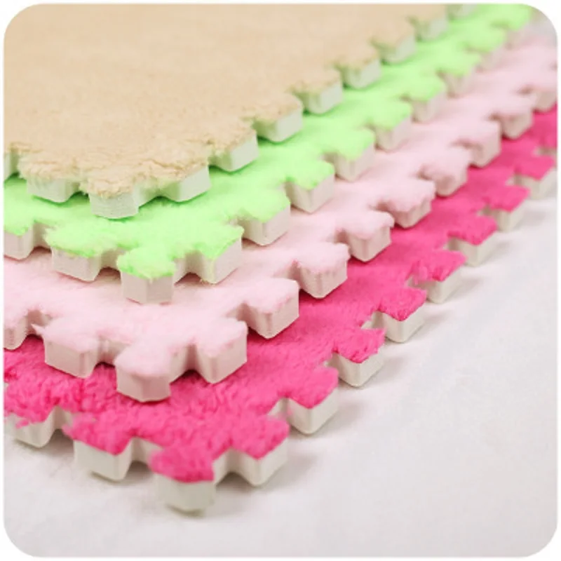 EVA замшевый Поролоновый ковер для детской комнаты мозаичный детский с длинными