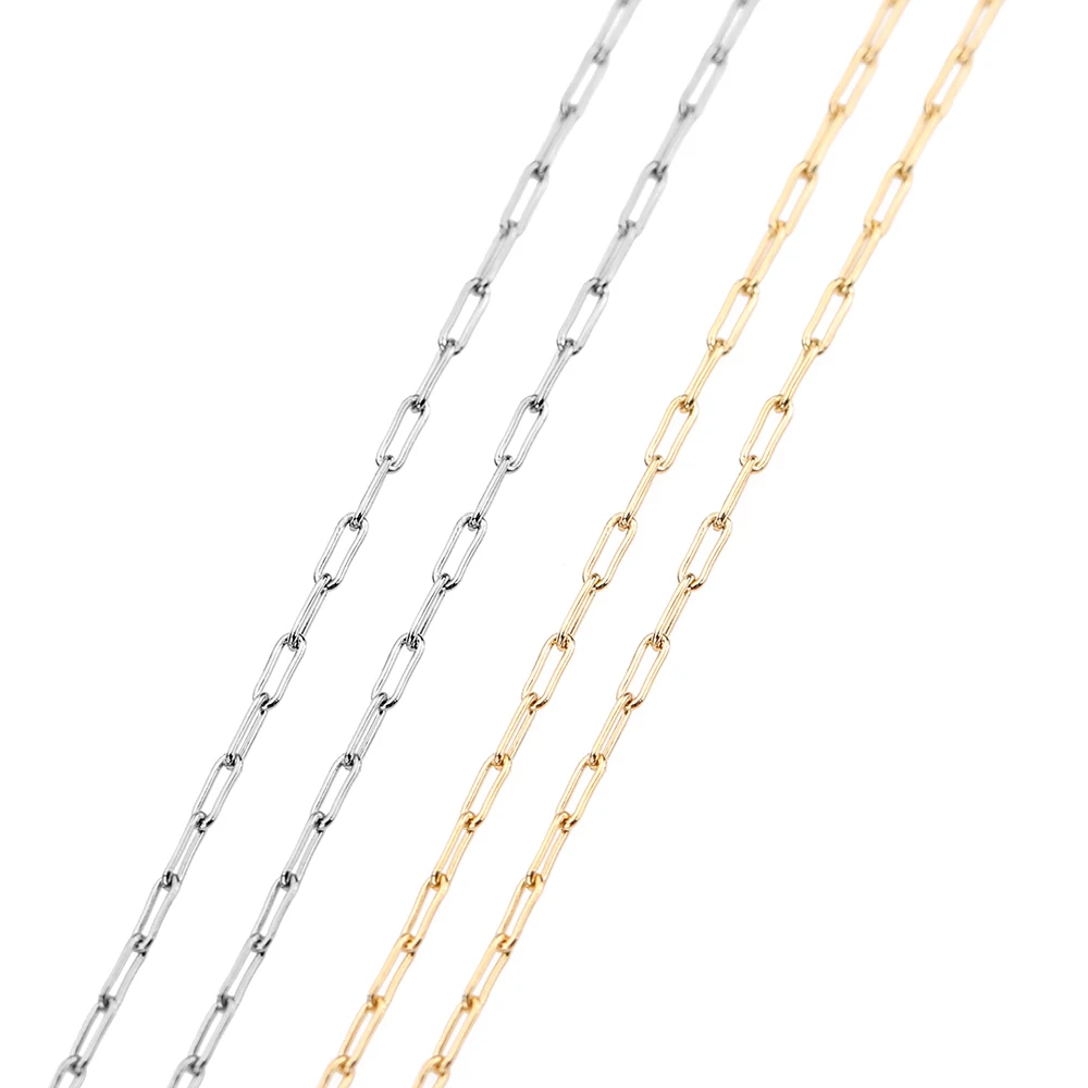 

Цепочка Из Нержавеющей Стали 316L, 2 м, никогда не выцветает, 0,6x2x5 мм