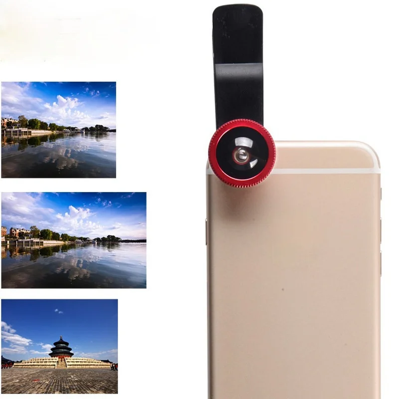 

3in1 Fisheye Phone Lens 0.67x Wide Angle Zoom Lens Fish Eye Macro Lenses Camera Kits With Clip Lens On The Phone For Smartphone