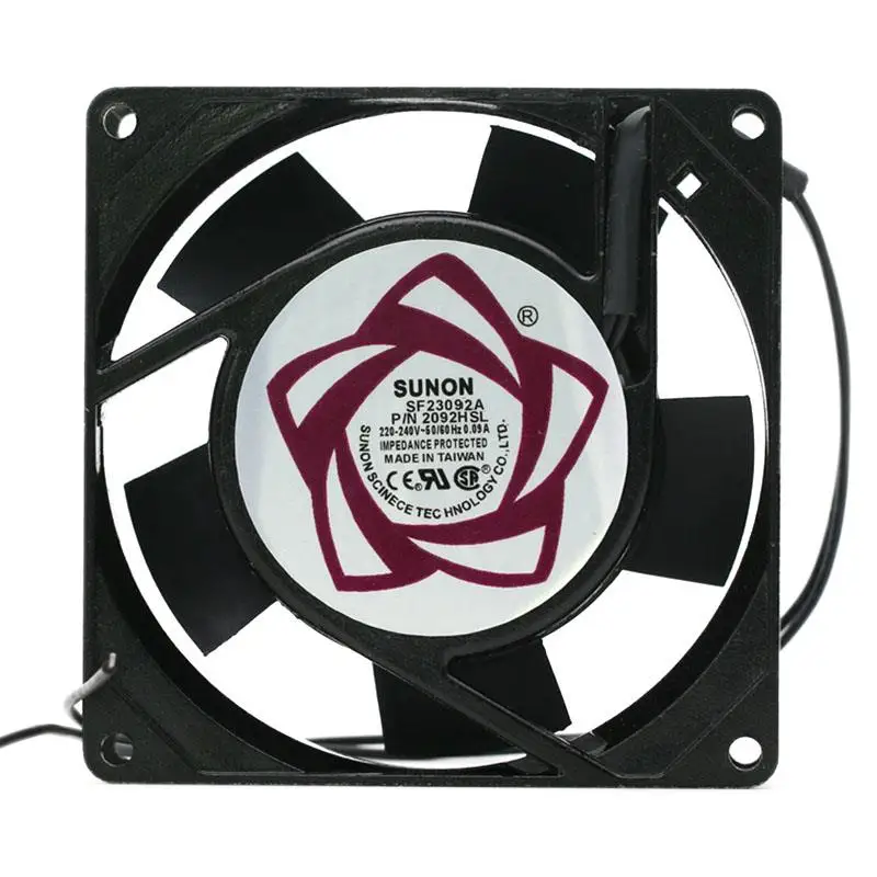 Вентилятор охлаждения с двумя шариками Sunon Sf23092a 2092hsl 9225 в, вентилятор переменного тока
