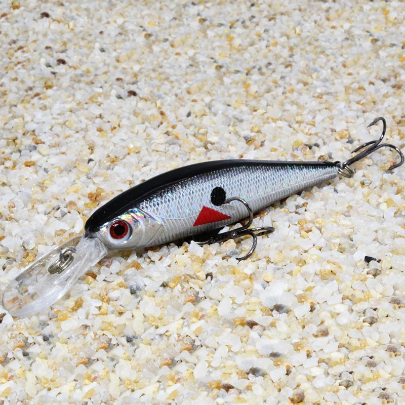 Приманка рыболовная плавающая в виде гольяна 16 шт. наборе твердая Кривошип