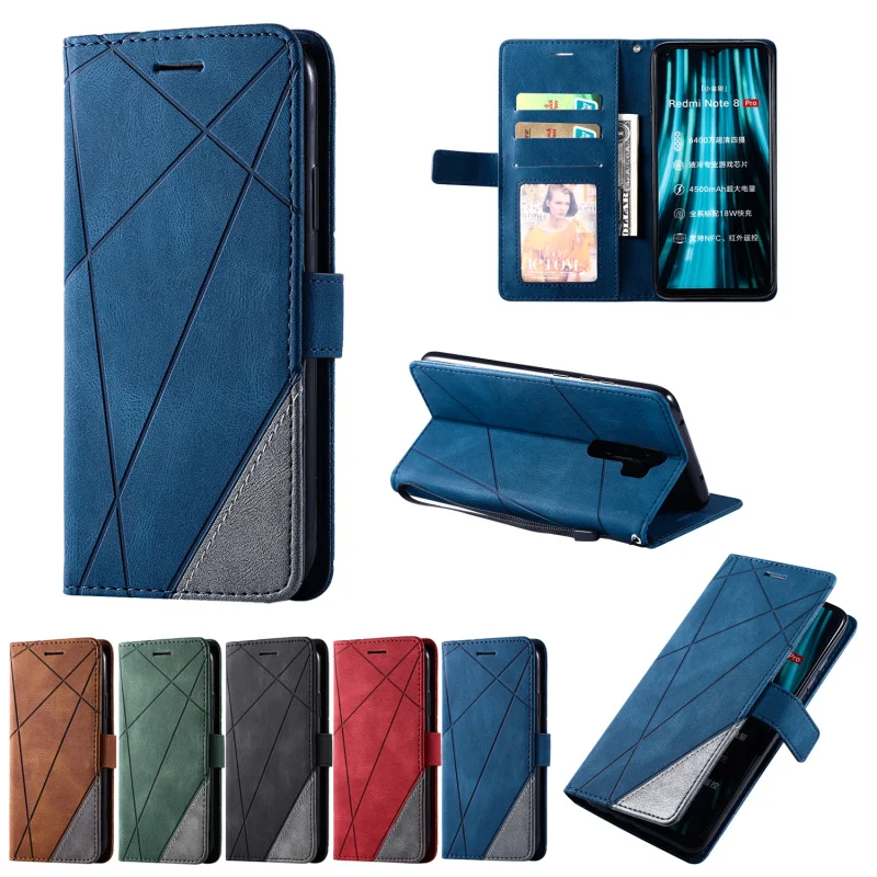 

Wallet Leather Case For Xiaomi Redmi Note 9S 9 8 7 Pro 8T 8A 7A Mi Note 10 9T Pro POCO X2 CC9E Magnet Flip Stand Case Cover Etui
