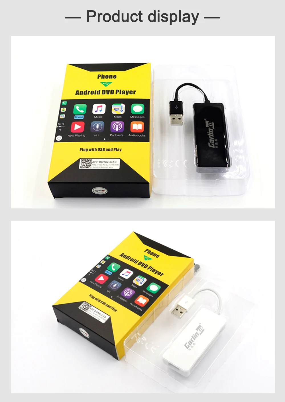 Carlinkit Apple CarPlay/Android Авто USB ключ для Android системы автомобиля стерео головное устройство Поддержка Зеркало-Ссылка онлайн карта музыка