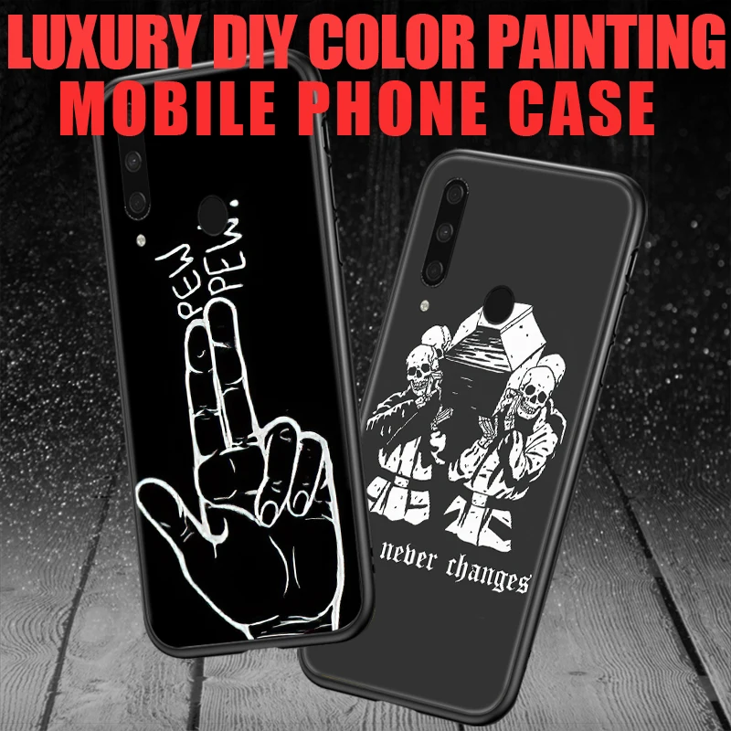 Funny Skeleton Phone Case For Huawei Honor 9 9X China Global Lite Pro 9i 9N 9C Banana Carcasa Soft TPU Back Cover Funda 