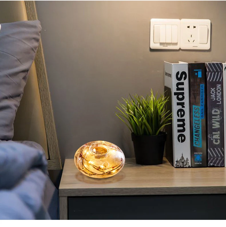 

Transparent Candle Holder Crystals Ball Crystal Candle Holder Glass Wedding Decorations Kerzenhalter Home Decoretion WE50ZT