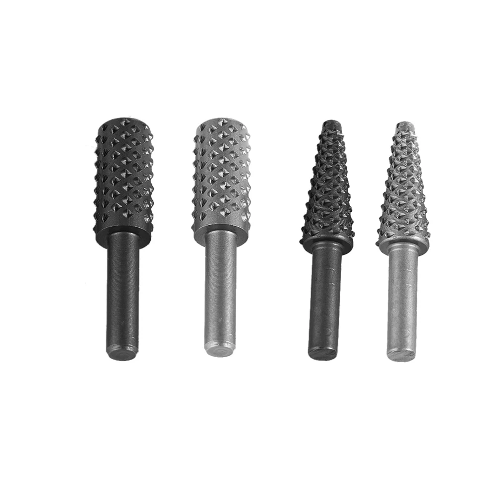 5pcs 1/4'' 6mm Shank Rotary Burr Set Wood Rasp File Drill Bits for Woodworking | Инструменты