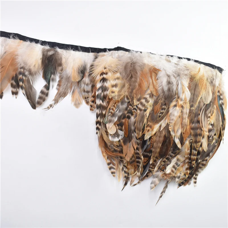 

10Meter Natural Rooster Chinchilla Cock Saddle Feather Trim Pheasant Feathers for Crafts DIY Wedding Feathers Decoration Decor