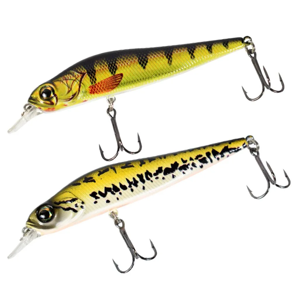 

115MM 12G Floating Minnow Jerkbait Fishing Lures 5 Colors 3D Bionic Eyes For Pike Musky Banan Fish In Fresh Water And Salt Water