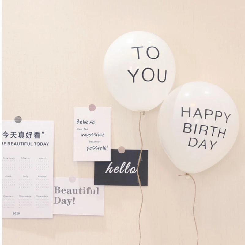 

Шары шары из латекса с надписью «Happy Birthday To You», 10 шт.