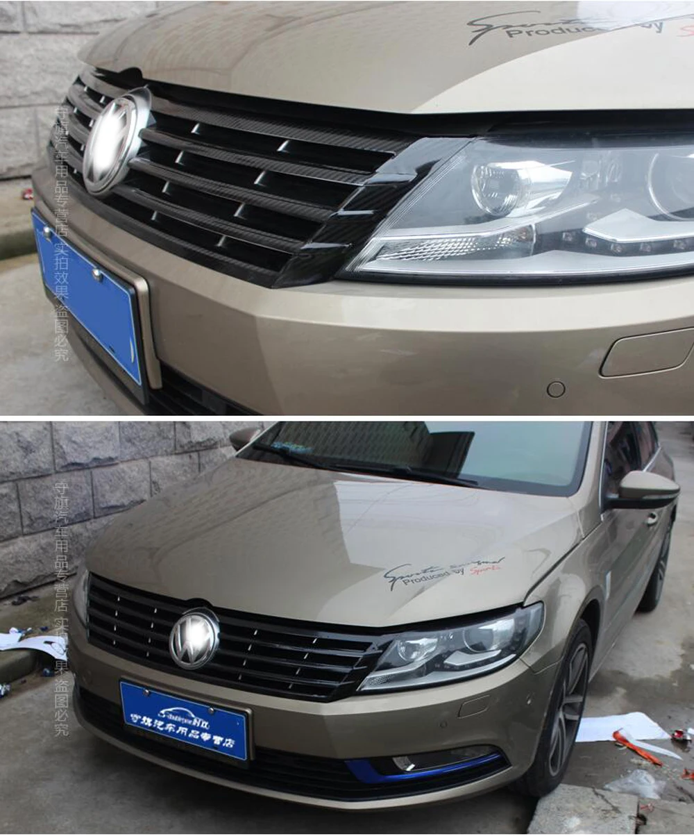 Наклейки из углеродного волокна на дверную ручку для Volkswagen VW CC 2012 2018|Наклейки
