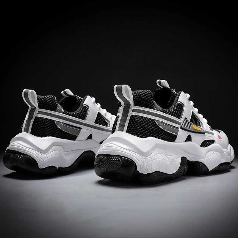 

Кроссовки мужские прогулочные, Повседневная Удобная спортивная обувь без шнуровки, трикотажные, черные, модные однотонные, белые