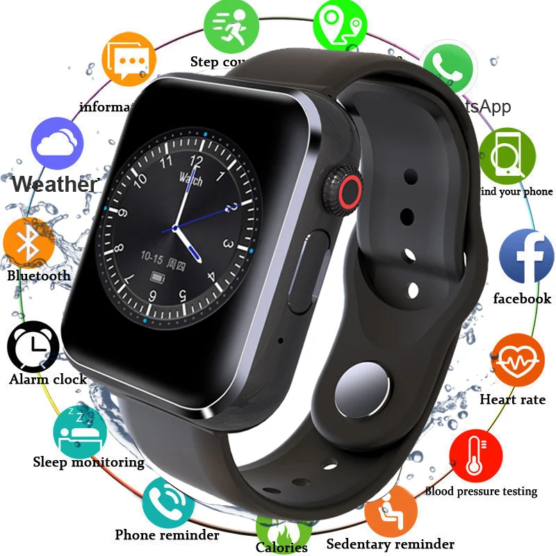 Bluetooth Смарт часы для мужчин и женщин с камерой шагомер поддержка SIM TF карты Smartwatch Whatspp будильник часы для Android