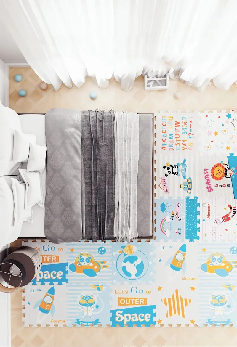 

XPE Splice Non-toxic 3M+ Safety Non-Slip Waterproof kids Living Room Floor Mat