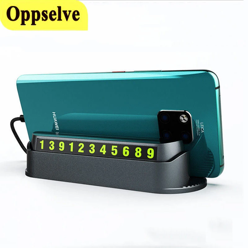 

Многофункциональный Автомобильный держатель для телефона, Временный номерная табличка для парковки, для ароматерапии, держатель для кабел...