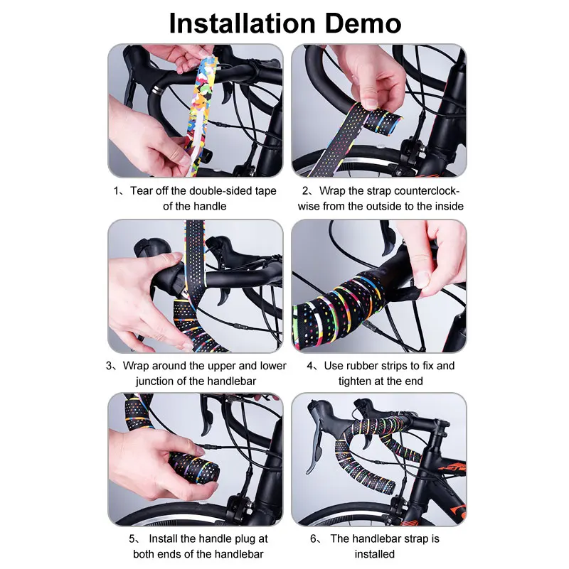 

X-TIGER Bike Handlebar Tape Road Bicycle Anti-slip Silica Gel EVA Shock Absorption Handle Bar Tape Bike Accessories Bicycle Grip