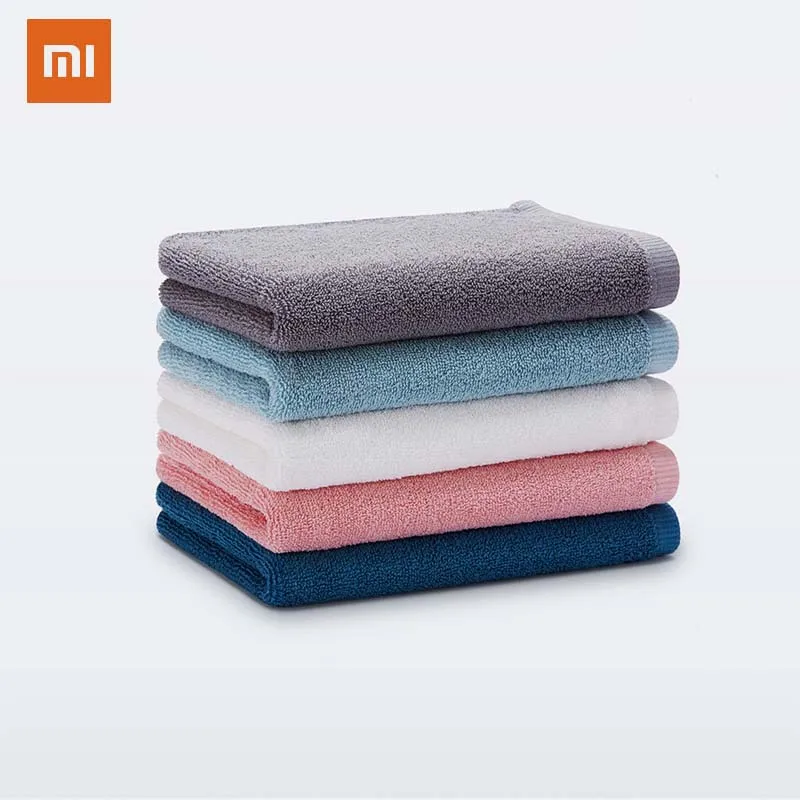 Полотенце XIAOMI 32x70 см 100% хлопок 5 цветов сильное поглощение воды мягкие и удобные