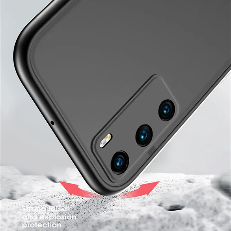 Роскошный защитный чехол для объектива камеры телефона Huawei P40 Pro P30 Прозрачная