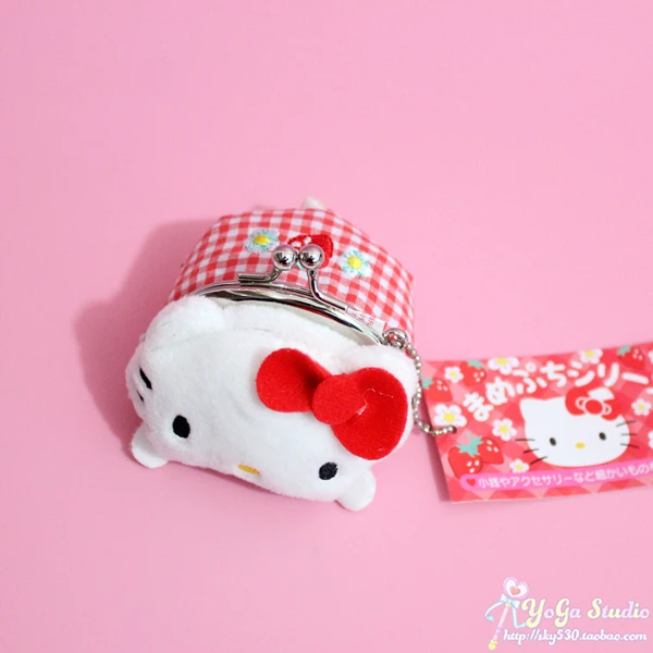 Sanrio, Hello Kitty My Melody Cinnamoroll Марка pom-Pom Purin мультфильм плюшевые сумки для монет милый кошелек Kawaii ключ сумка для девочек Подарки