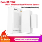 Sonoff DW2 Wifi беспроводной дверной оконный датчик умный дом пульт дистанционного управления связь с устройством SONOFF не требуется концентратор через приложение Ewelink