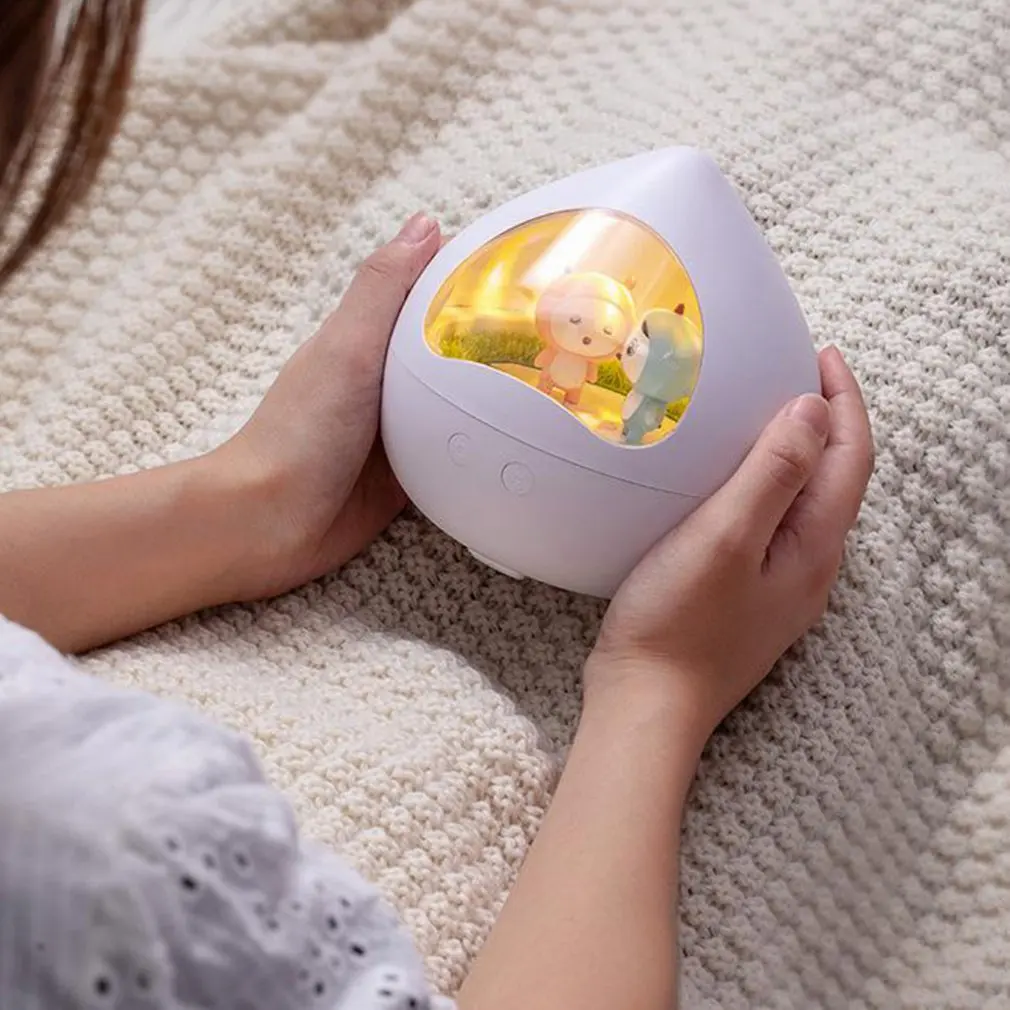 

Hot selling creative rotating music night light bedroom children's room atmospheric music light bedside sleep aid light LED toys