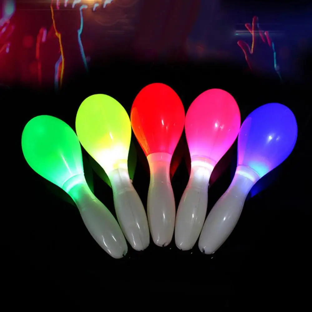 

СВЕТОДИОДНЫЙ мигающий шнурок Maracas, перкуссионный музыкальный инструмент, концертная игрушка