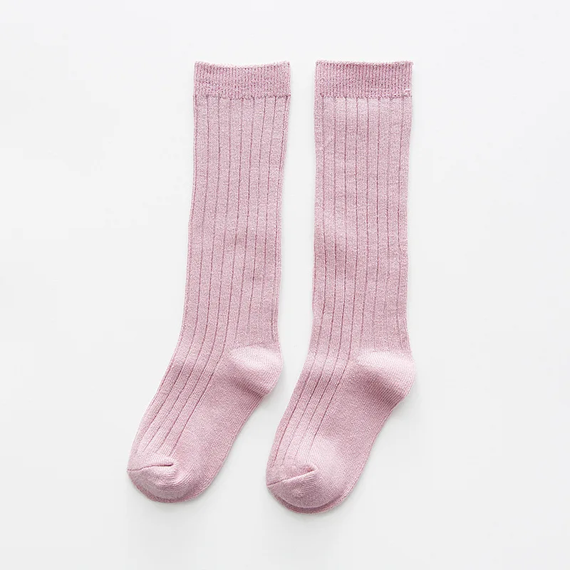 

2021 korean Girl Socks Candy Solid Color Children Heaps Socks Boy Mid-knee Socks Kids Above Cotton lovely Socks for baby newborn